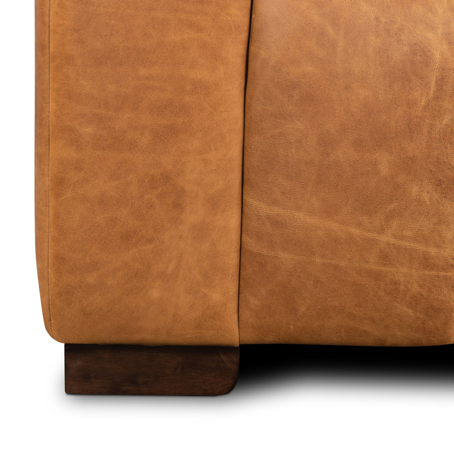 Canale 99" Leather Sofa | Cognac Tan