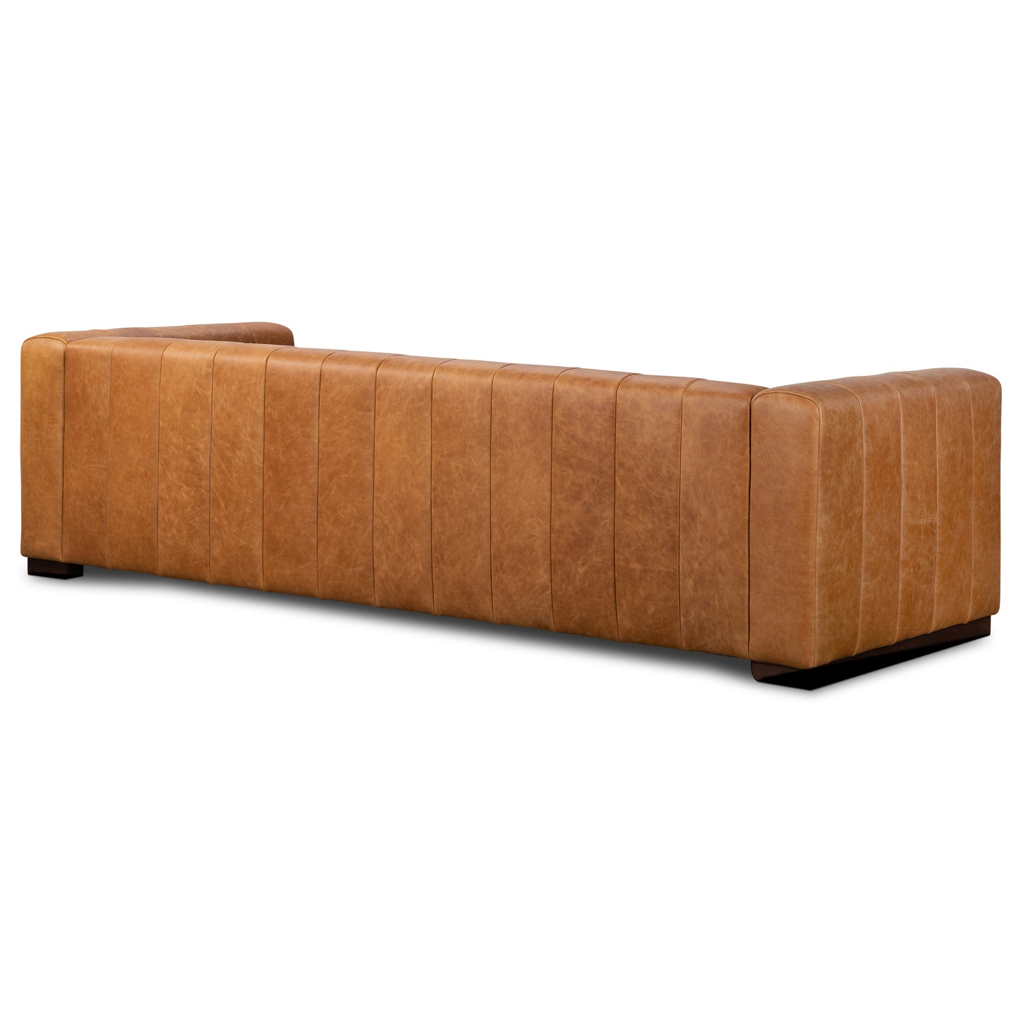 Canale 99" Leather Sofa | Cognac Tan