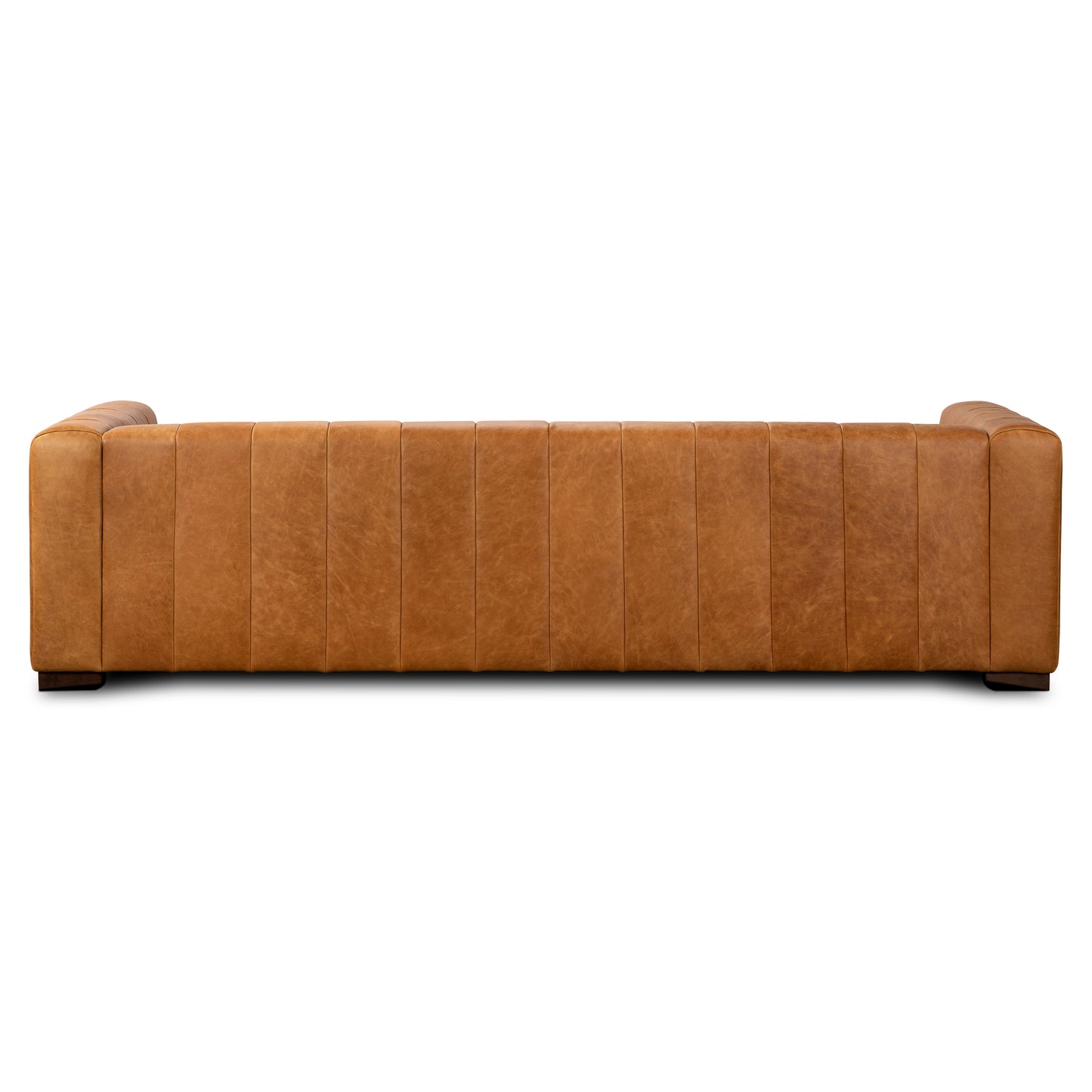 Canale 99" Leather Sofa | Cognac Tan