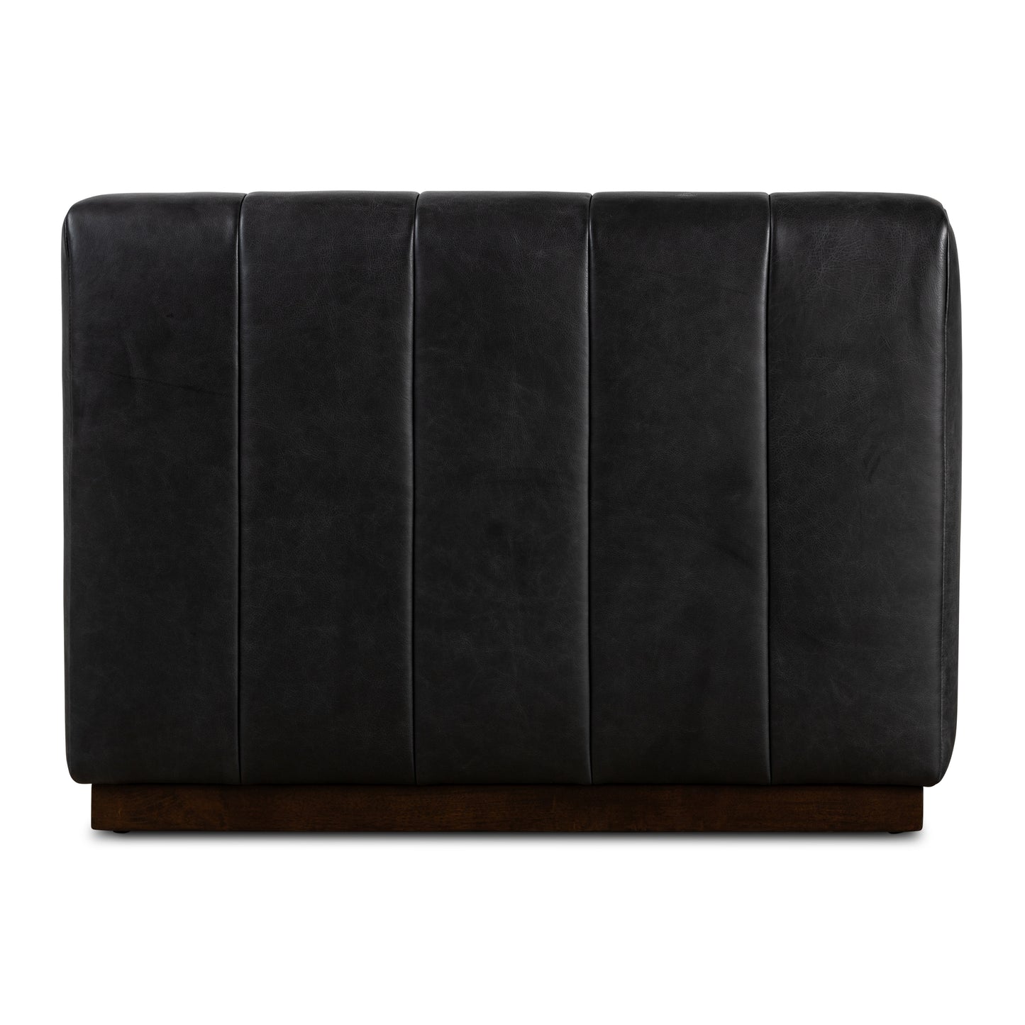 Canale 99" Leather Sofa | Onyx Black