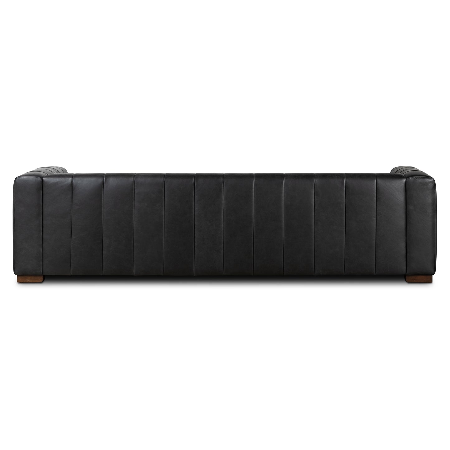Canale 99" Leather Sofa | Onyx Black