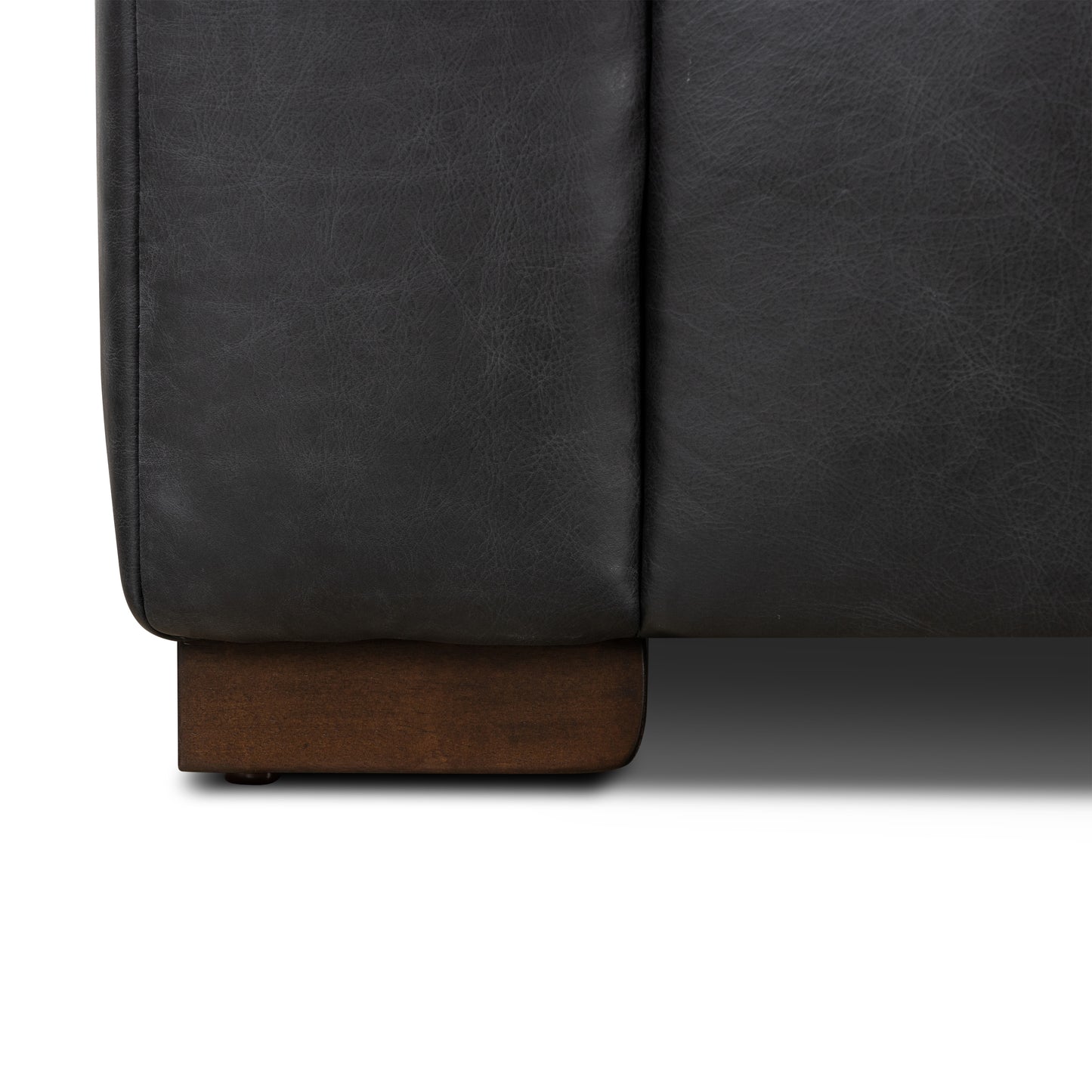 Canale 99" Leather Sofa | Onyx Black
