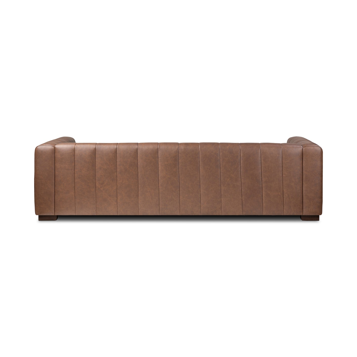 Canale 99" Leather Sofa | Caramel Brown
