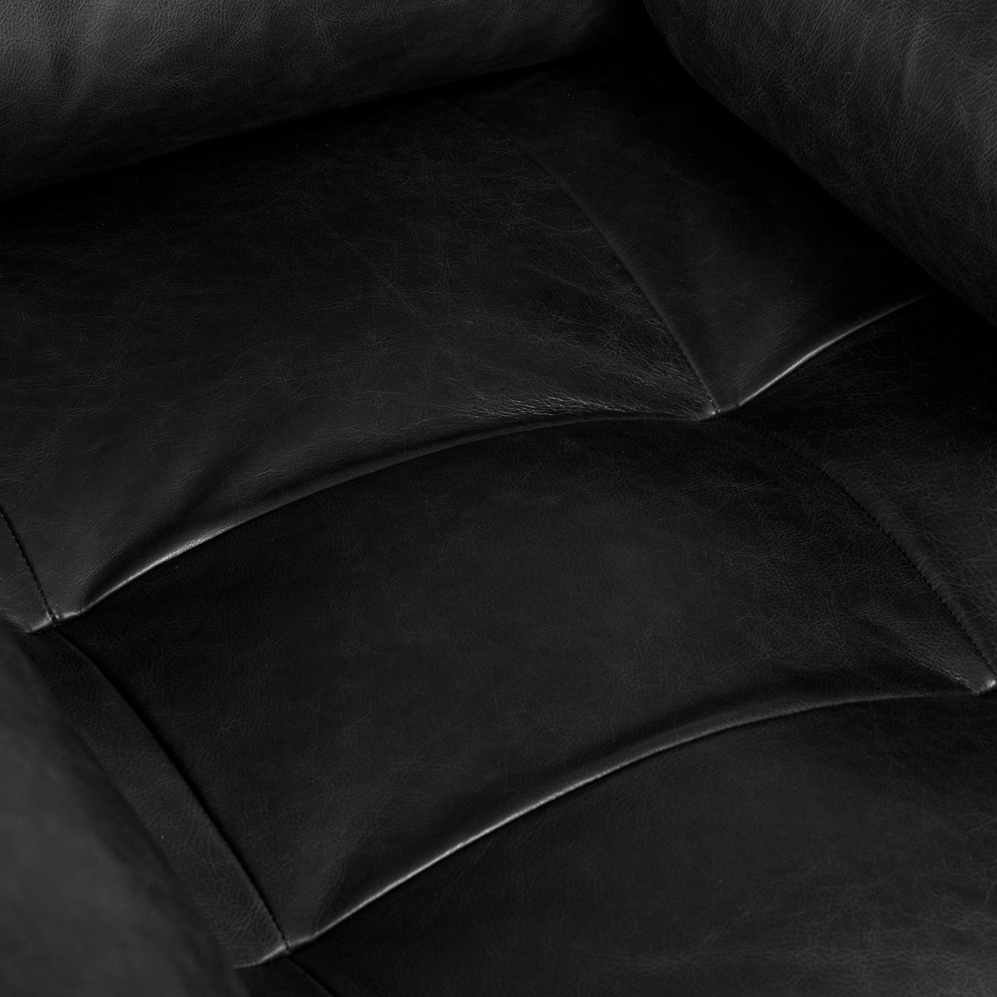 Napa Leather Lounge Chair | Onyx Black | Single