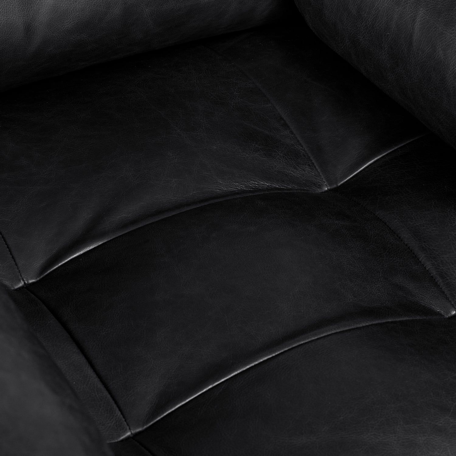 Napa Leather Lounge Chair | Onyx Black | Single 