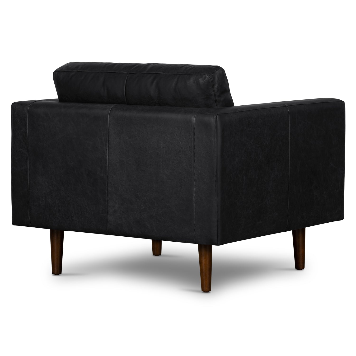 Napa Leather Lounge Chair | Onyx Black | Set of 2 