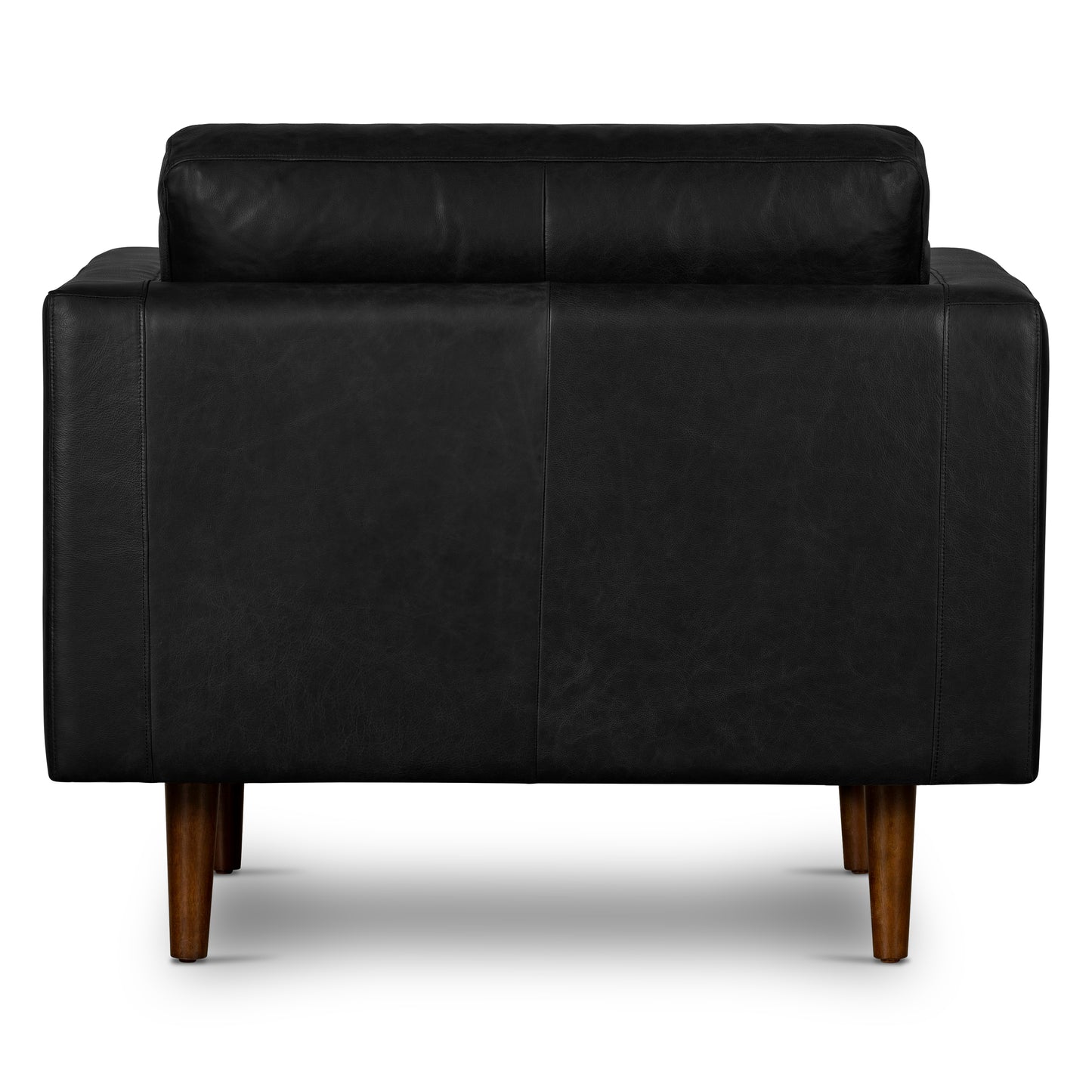 Napa Leather Lounge Chair | Onyx Black | Set of 2