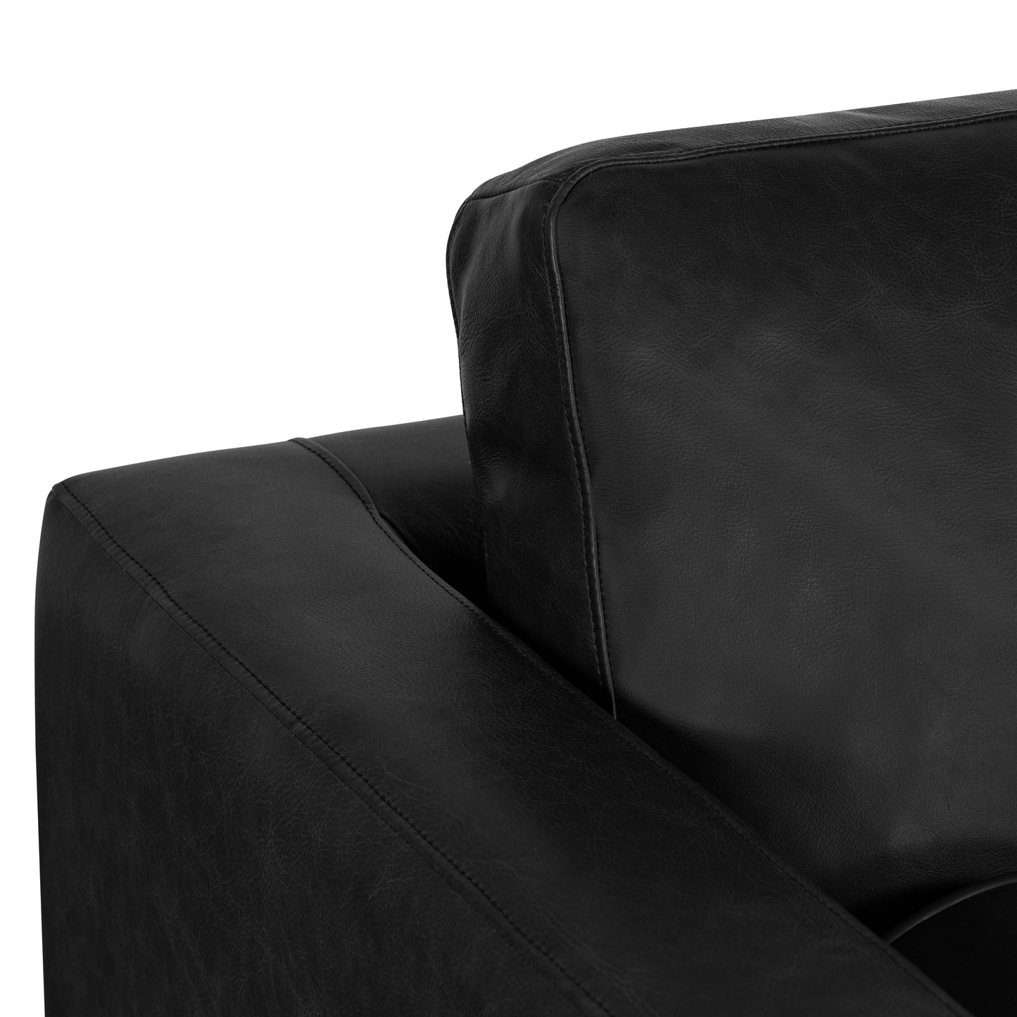 Napa Leather Lounge Chair | Onyx Black | Set of 2
