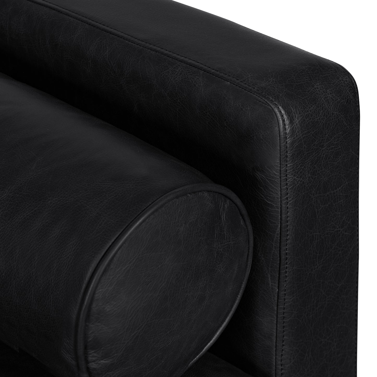 Napa Leather Lounge Chair | Onyx Black | Set of 2