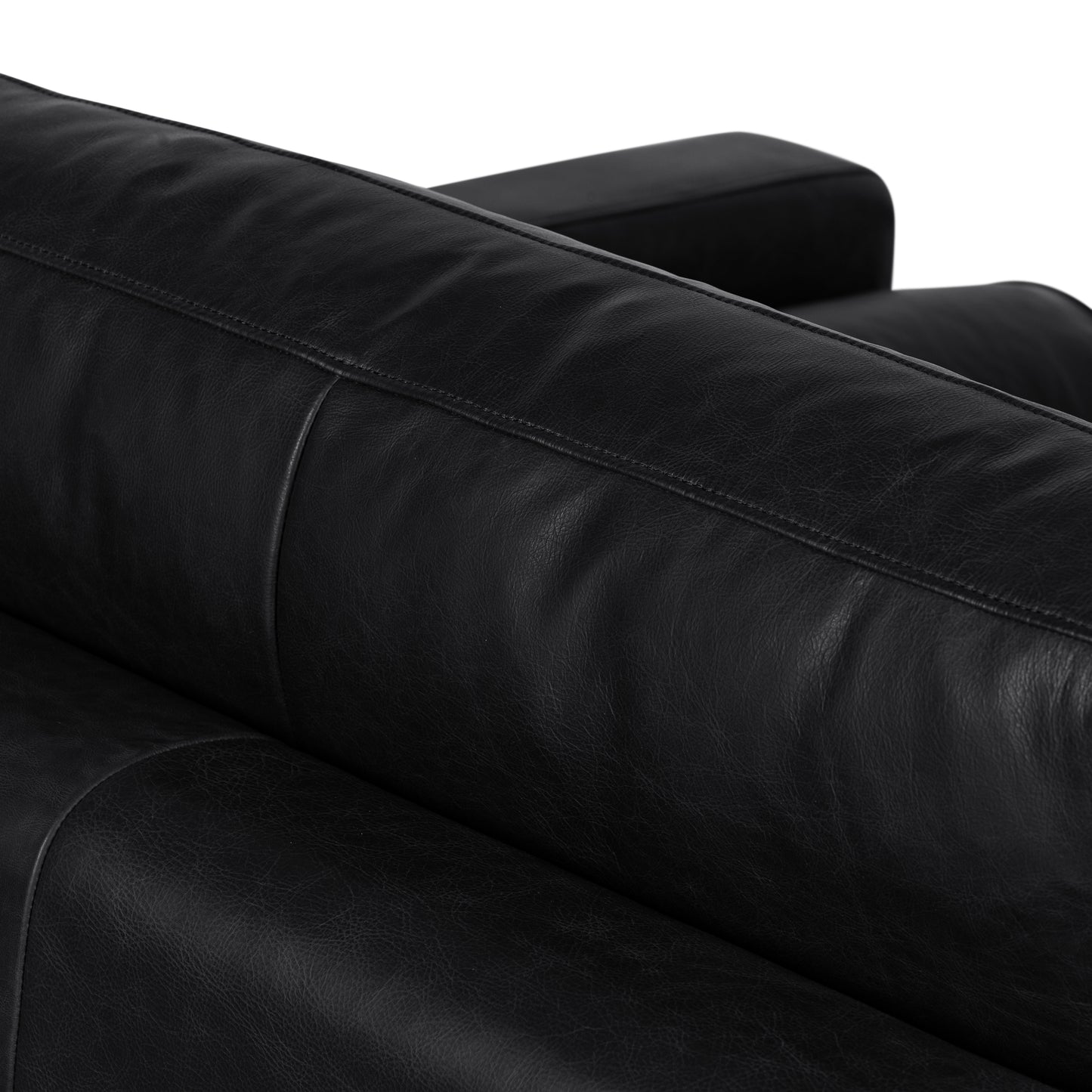 Napa Leather Lounge Chair | Onyx Black | Single