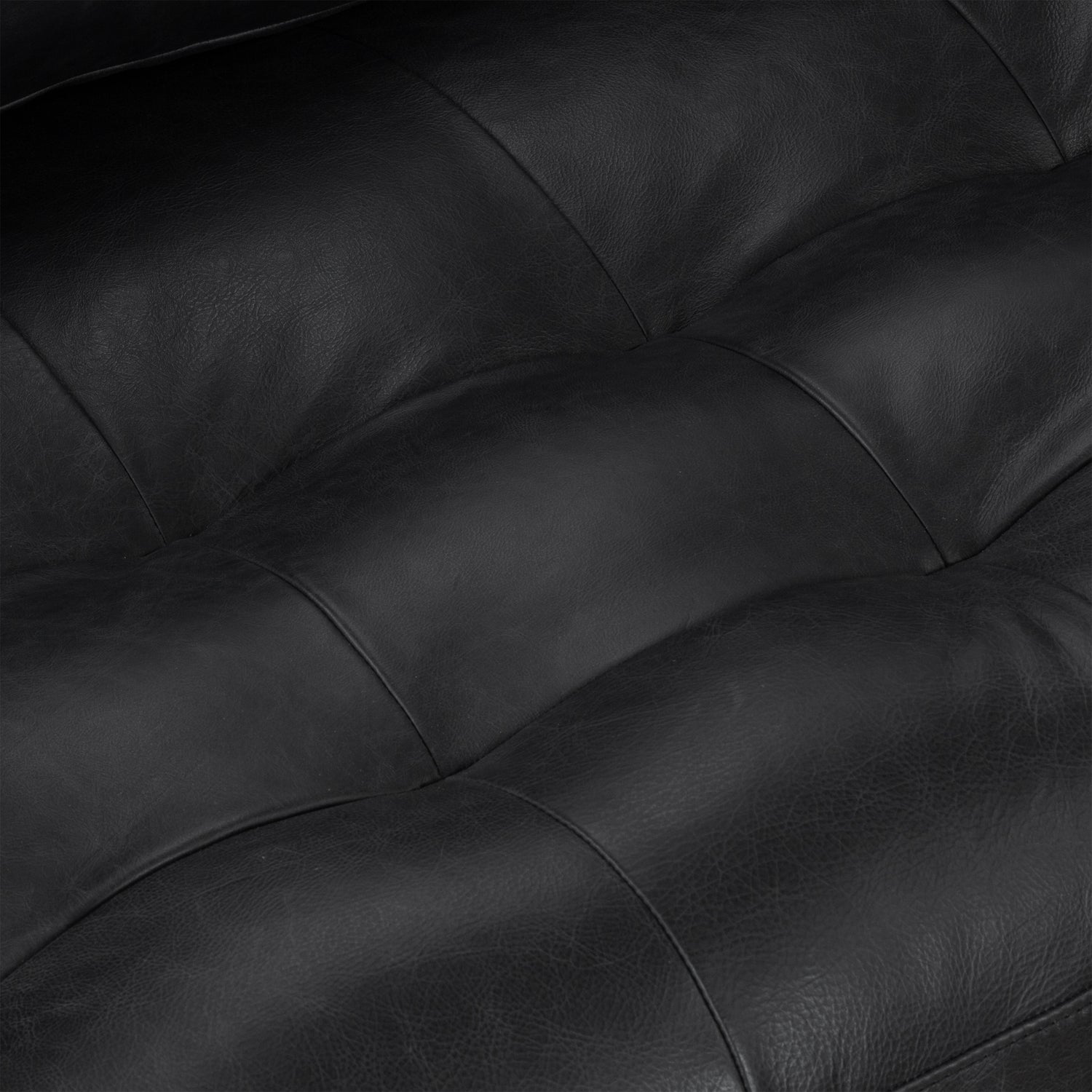Napa 88.5” Leather Sofa | Onyx Black 