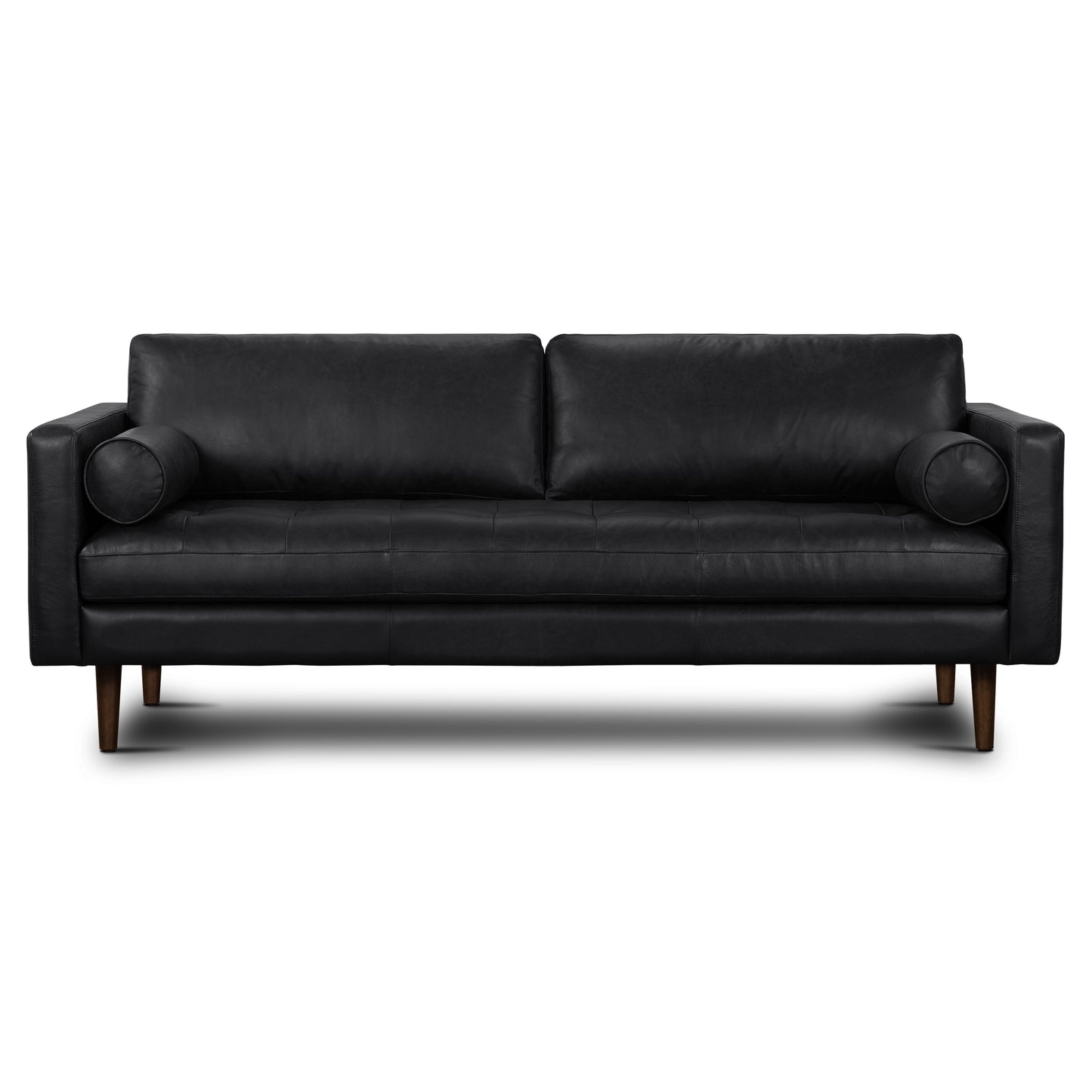 Napa 88.5” Leather Sofa | Onyx Black