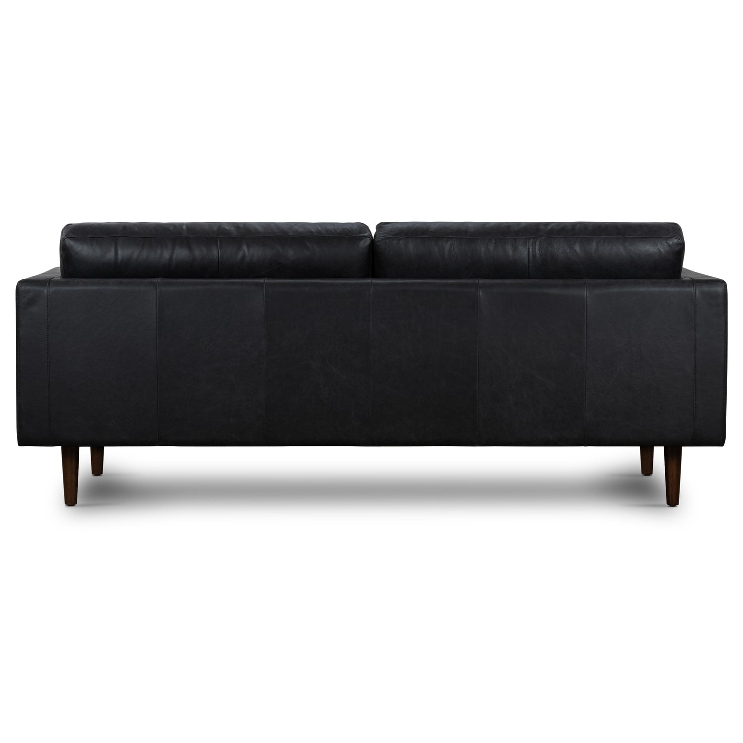 Napa 88.5” Leather Sofa | Onyx Black 
