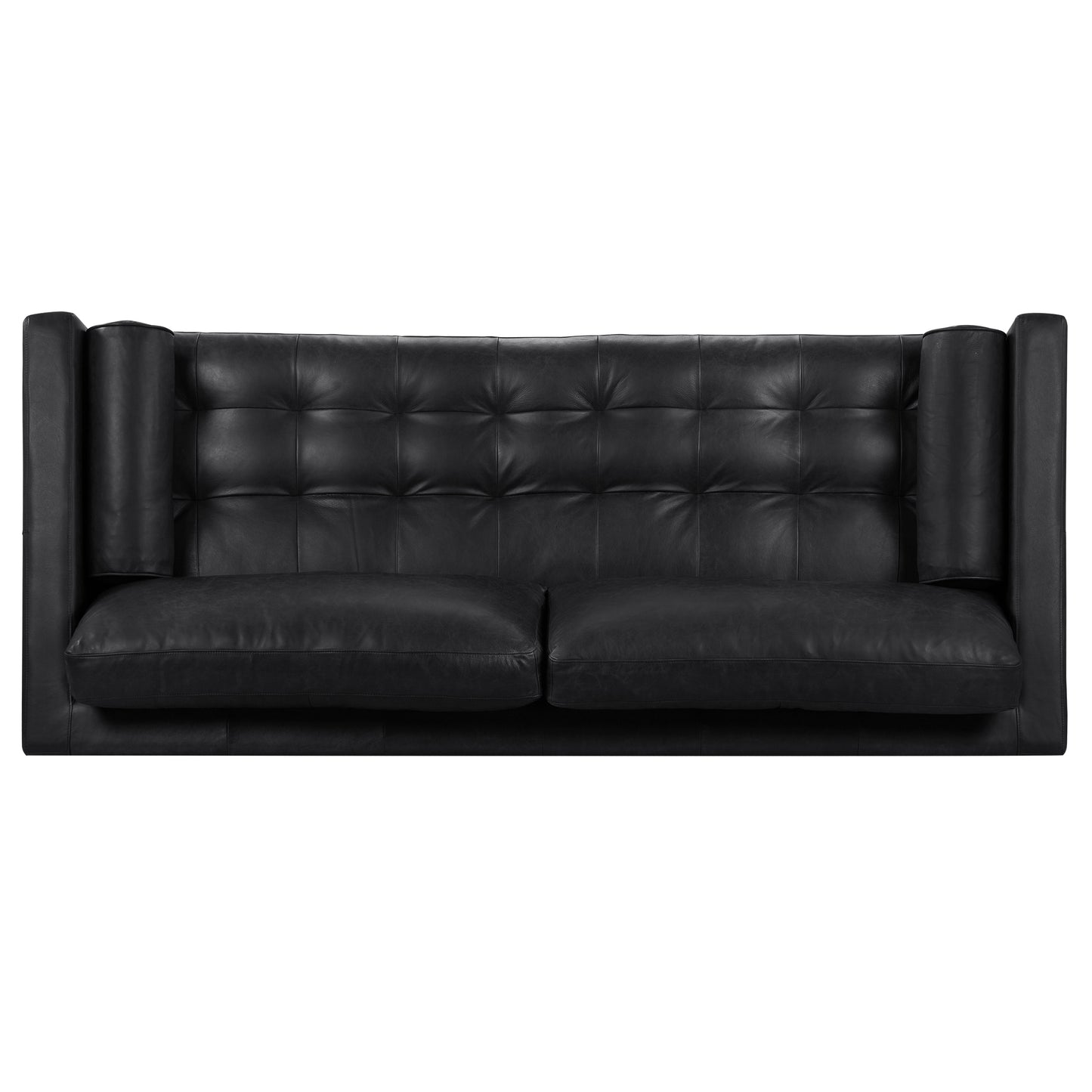 Napa 88.5” Leather Sofa | Onyx Black