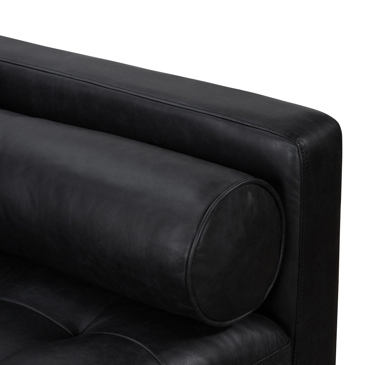 Napa 88.5” Leather Sofa | Onyx Black