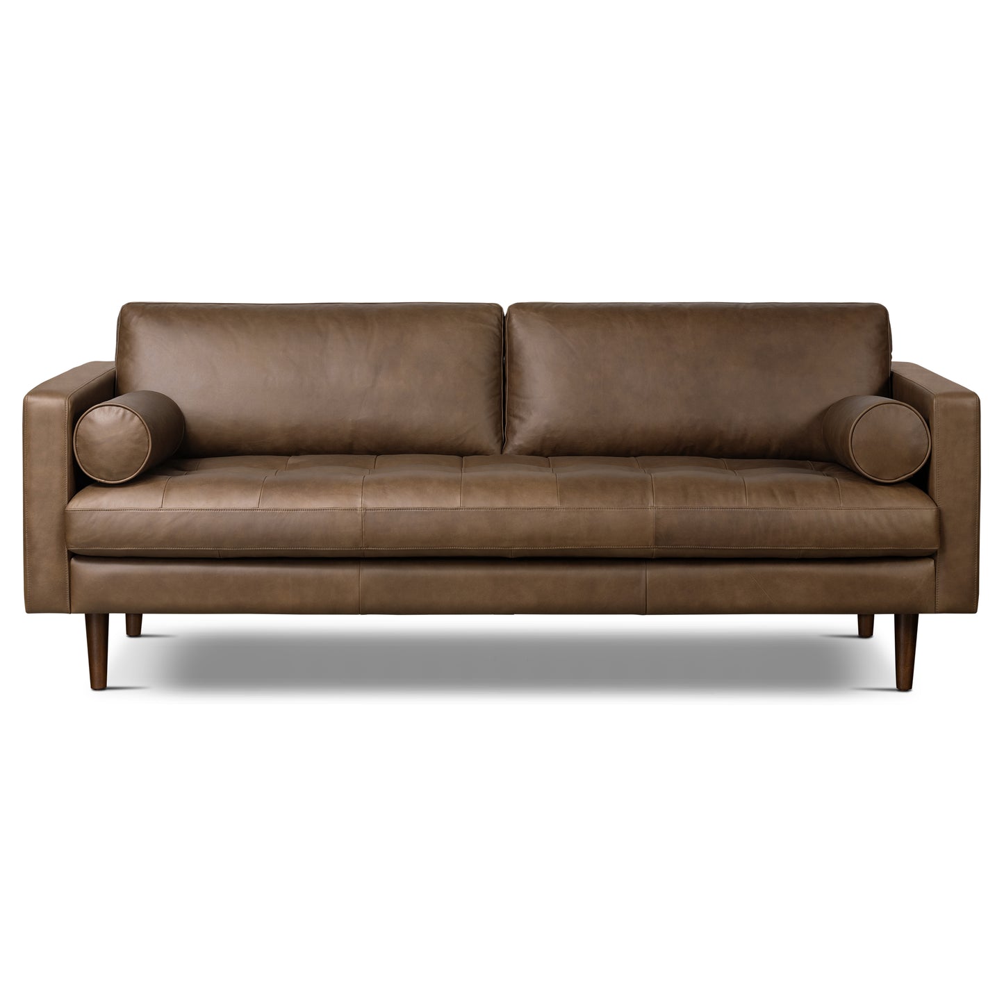 Napa 88.5” Leather Sofa | Cocoa Brown