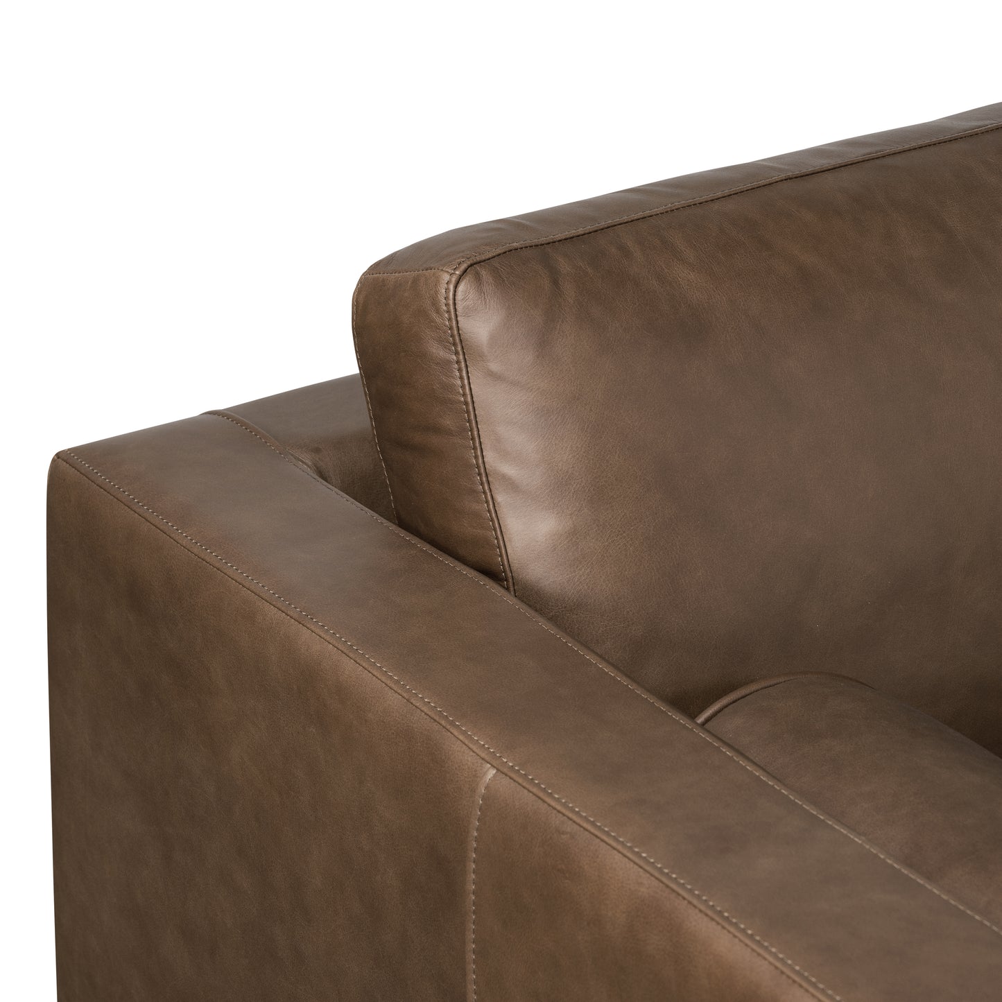 Napa 88.5” Leather Sofa | Cocoa Brown