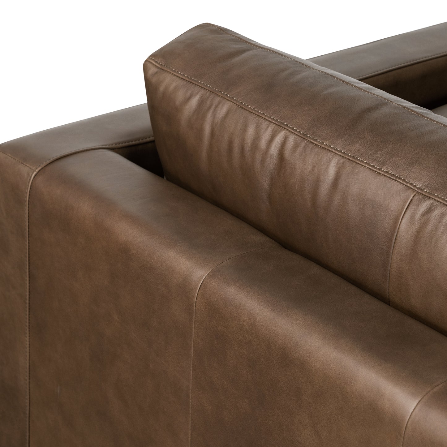 Napa 88.5” Leather Sofa | Cocoa Brown
