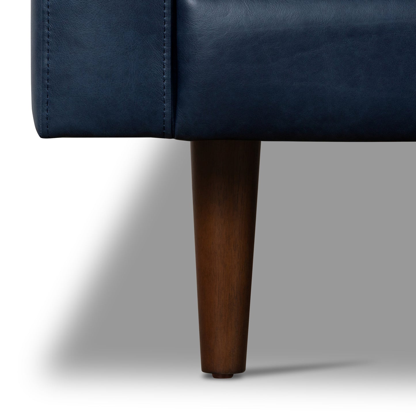 Napa 88.5” Leather Sofa | Midnight Blue