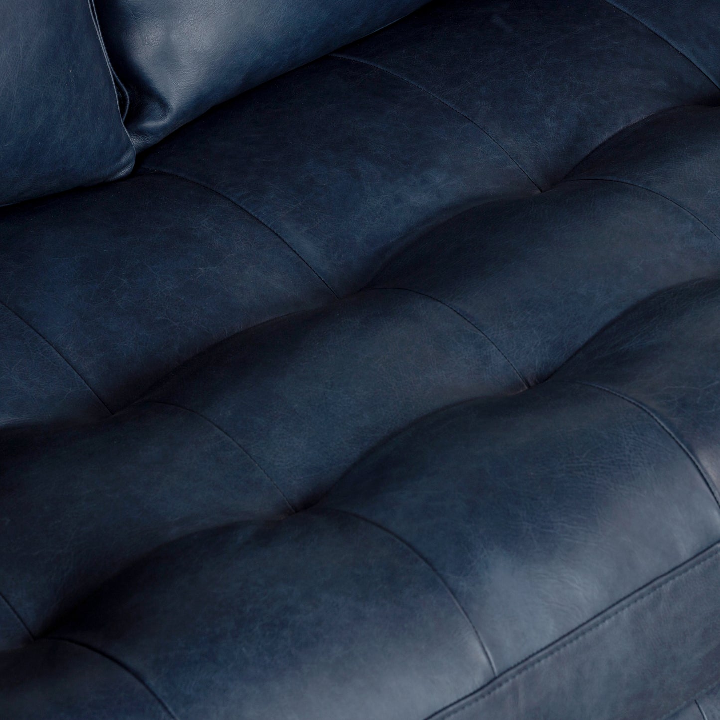 Napa 88.5” Leather Sofa | Midnight Blue