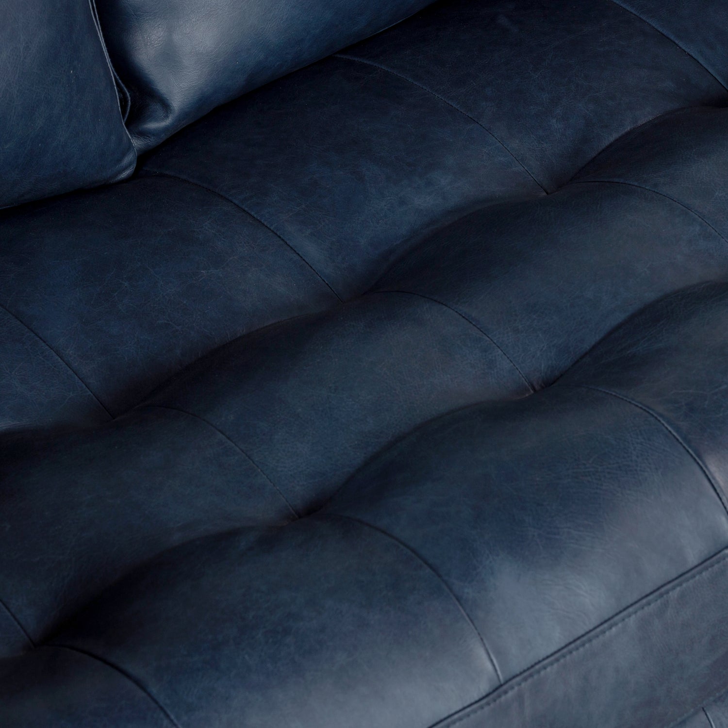 Napa 88.5” Leather Sofa | Midnight Blue 