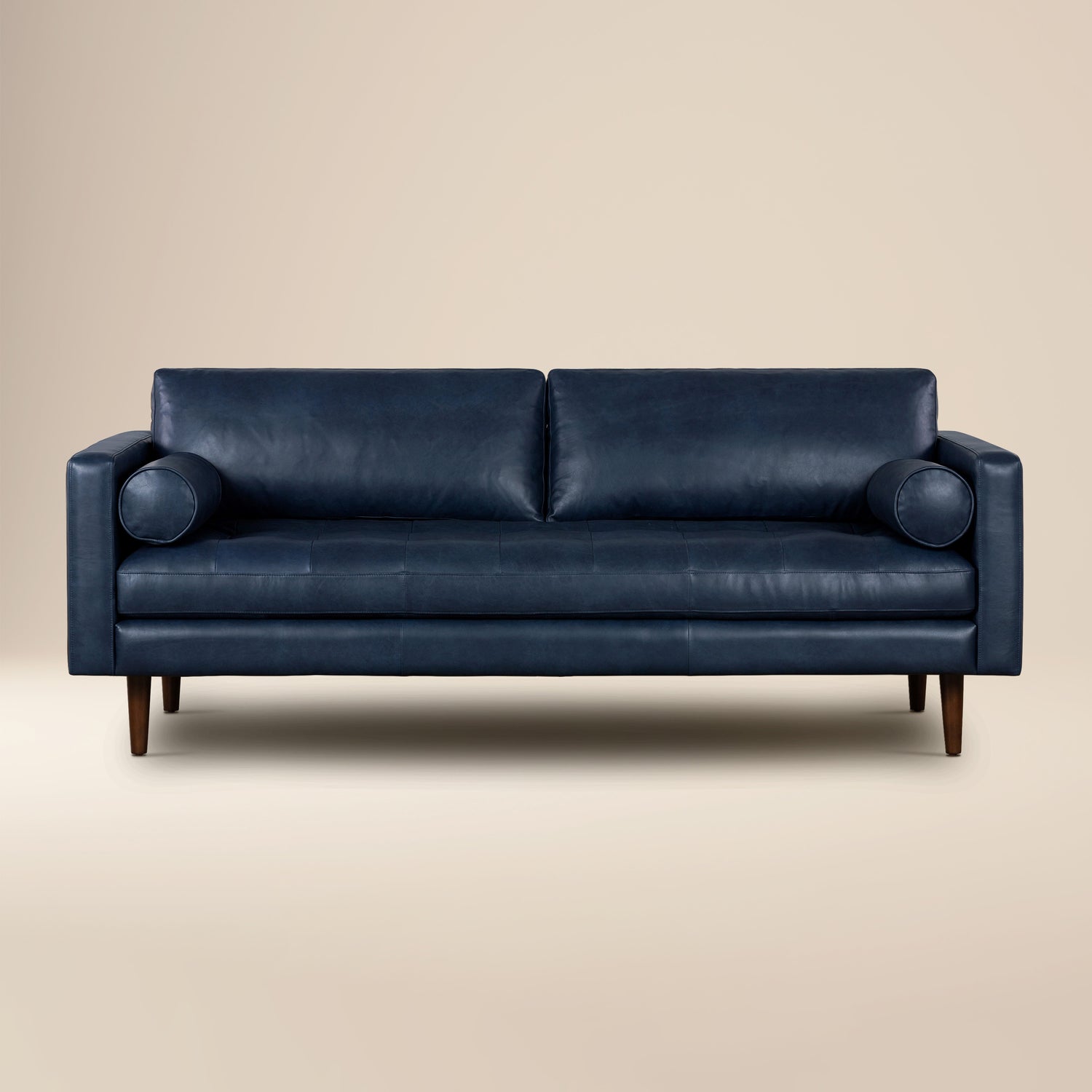 Napa 88.5” Leather Sofa | Midnight Blue 
