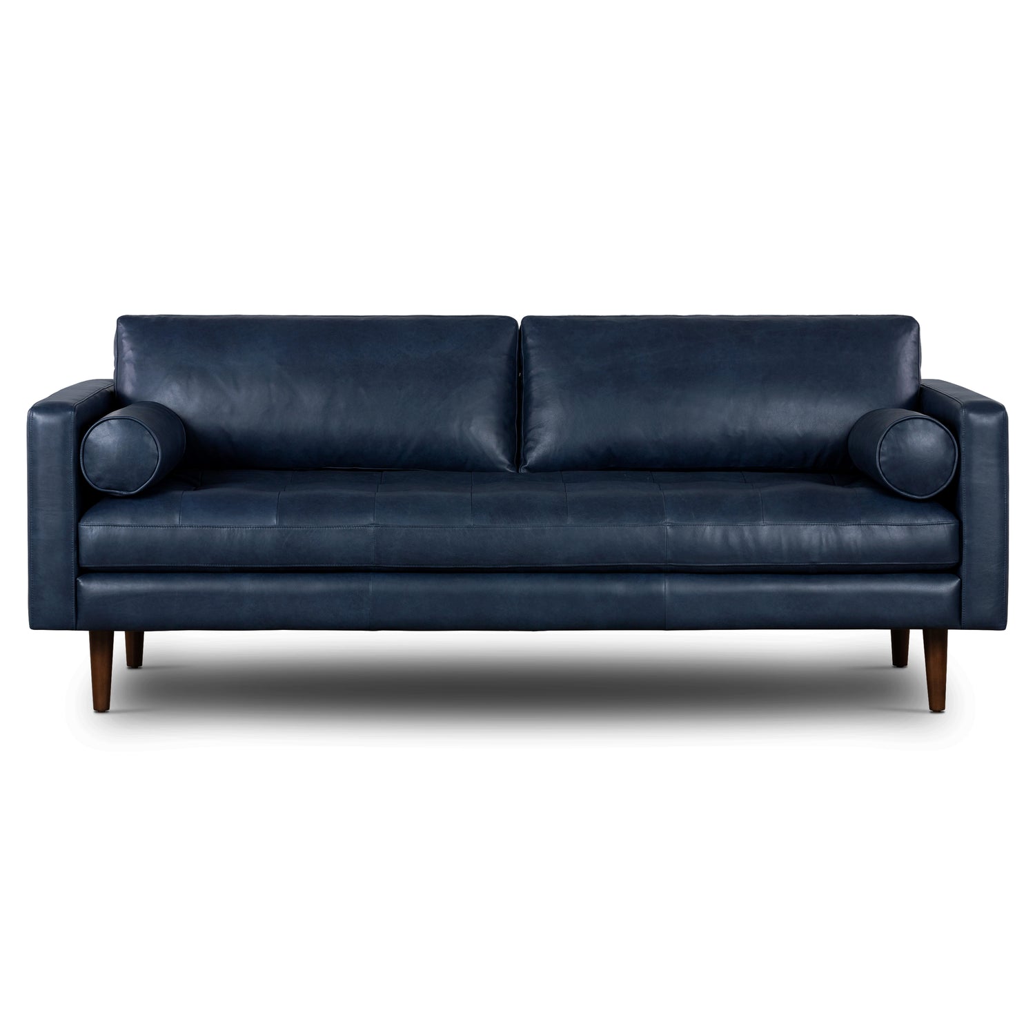Napa 88.5” Leather Sofa | Midnight Blue 