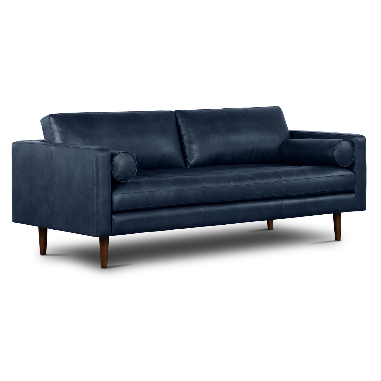 Napa 88.5” Leather Sofa | Midnight Blue