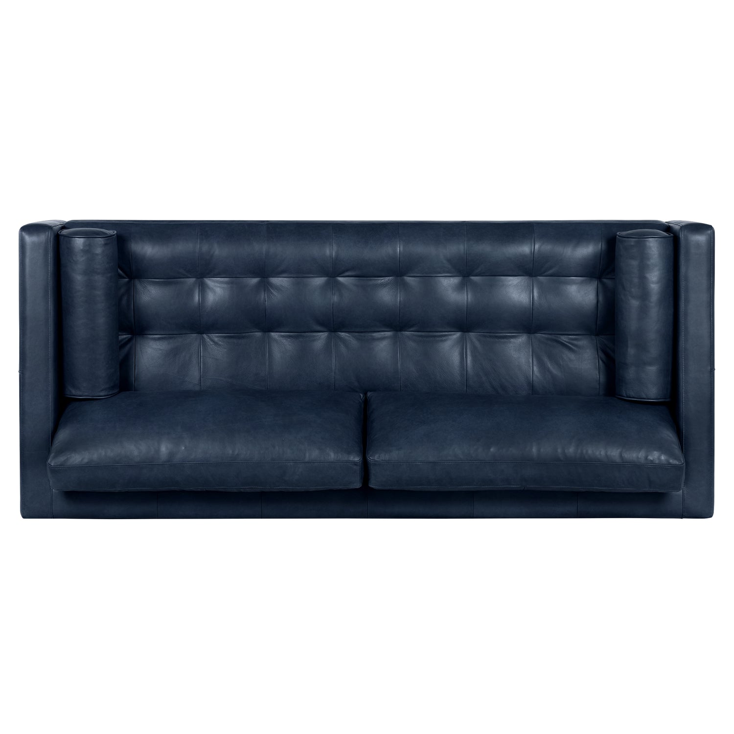 Napa 88.5” Leather Sofa | Midnight Blue 