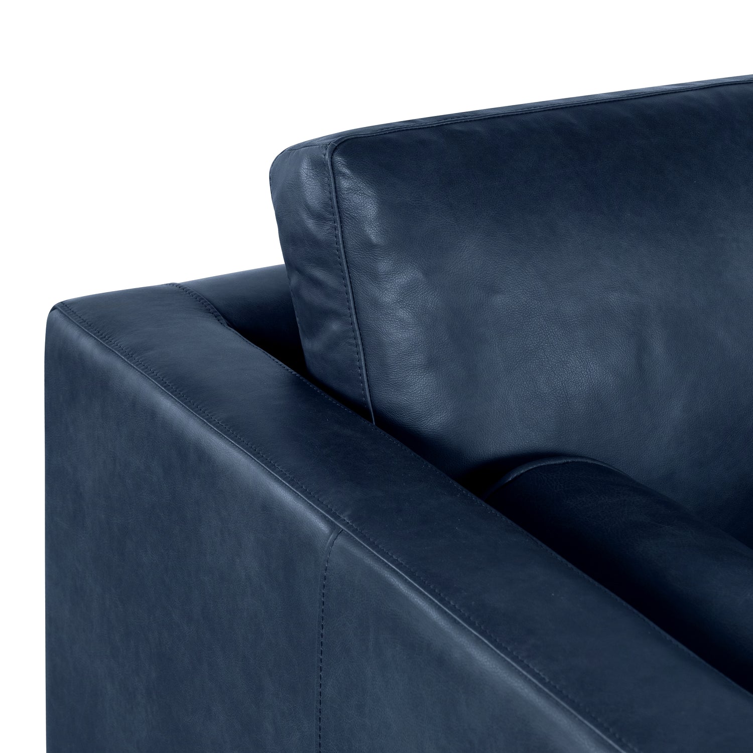 Napa 88.5” Leather Sofa | Midnight Blue 