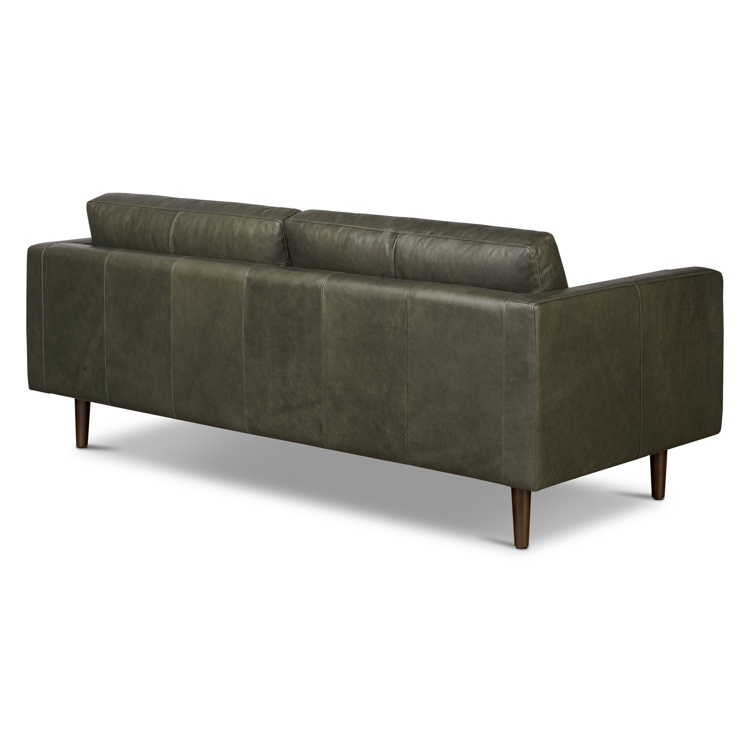 Napa 88.5” Leather Sofa | Olivine Green 