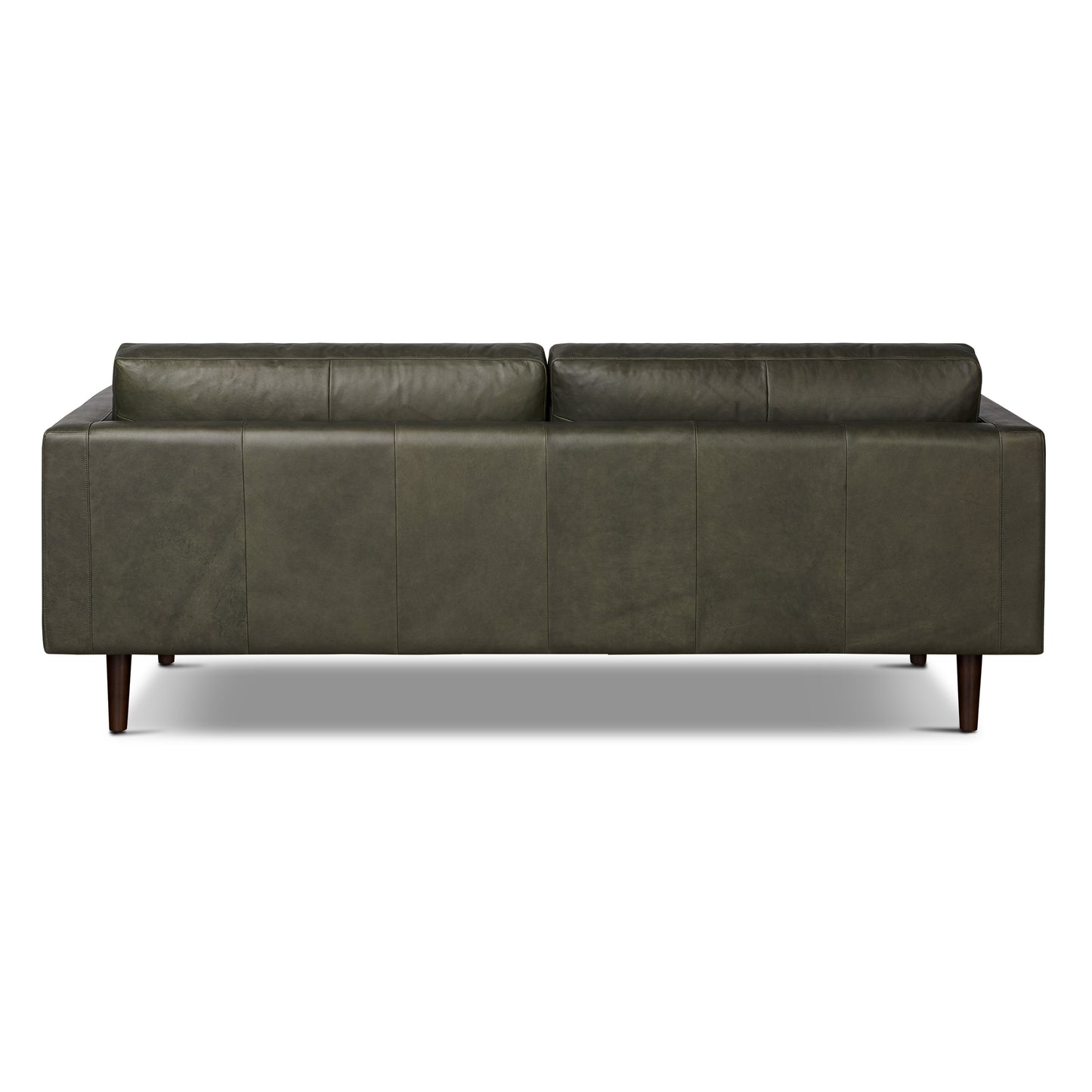 Napa 88.5” Leather Sofa | Olivine Green