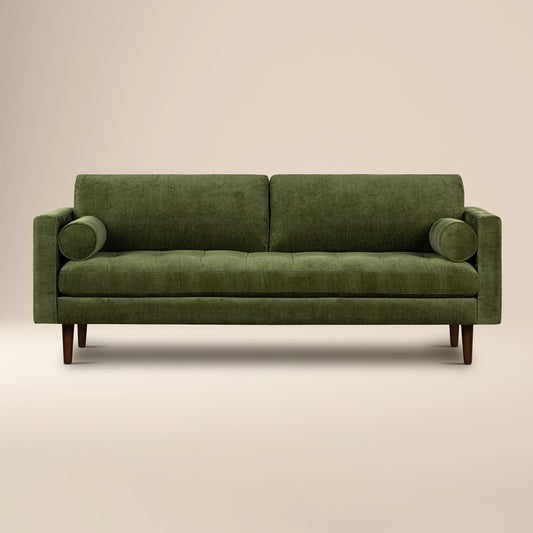 Napa 88.5" Velvet Sofa | Distressed Green
