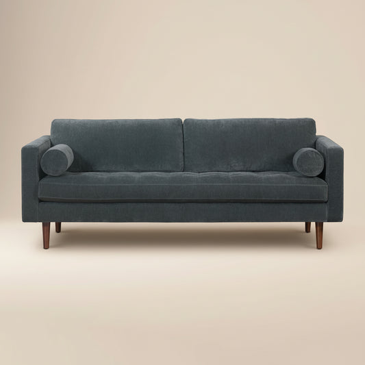 Napa 88.5" Velvet Sofa | Boreal Blue