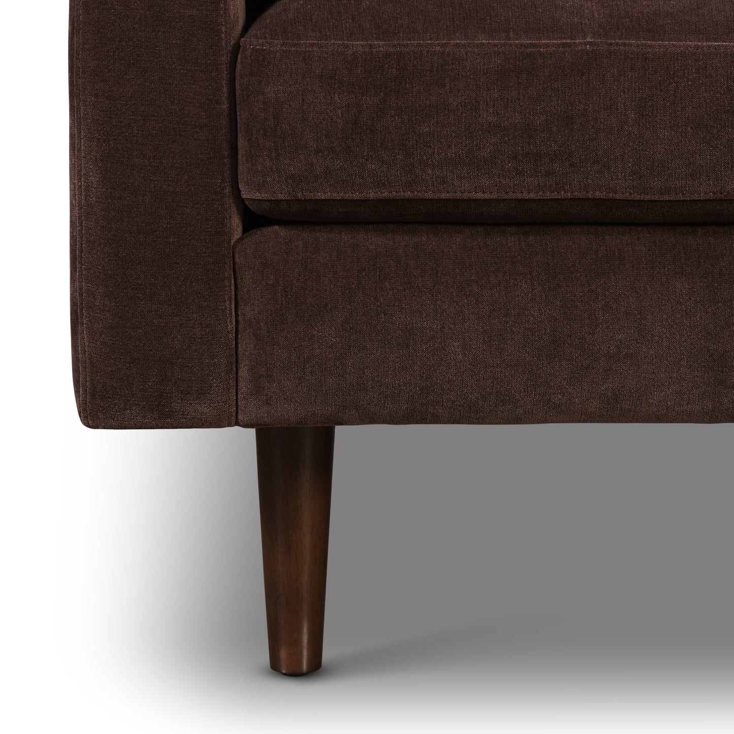 Napa 88.5" Velvet Sofa | Sable Brown