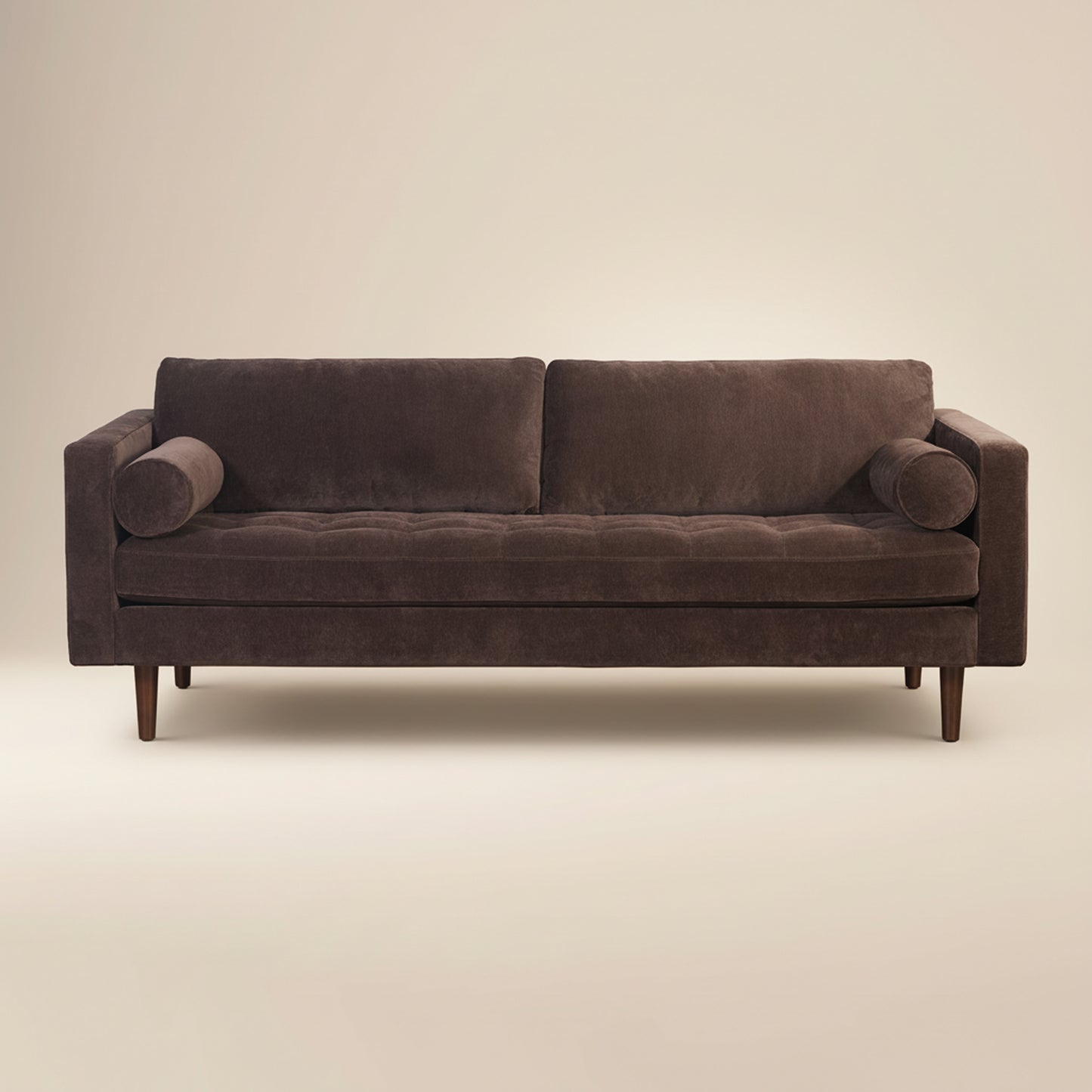 Napa 88.5" Velvet Sofa | Sable Brown
