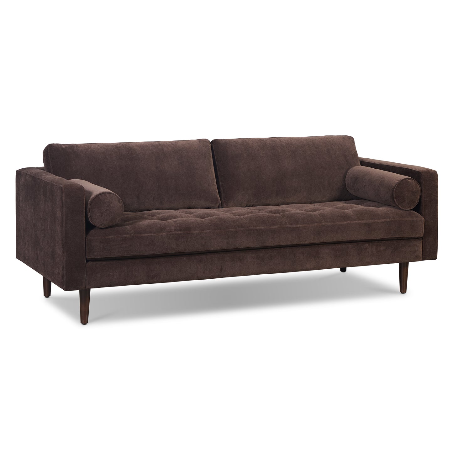Napa 88.5" Velvet Sofa | Sable Brown