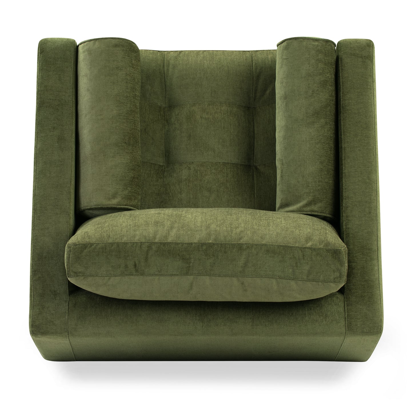 Napa Velvet Lounge Chair | Distressed Green | Set of 2