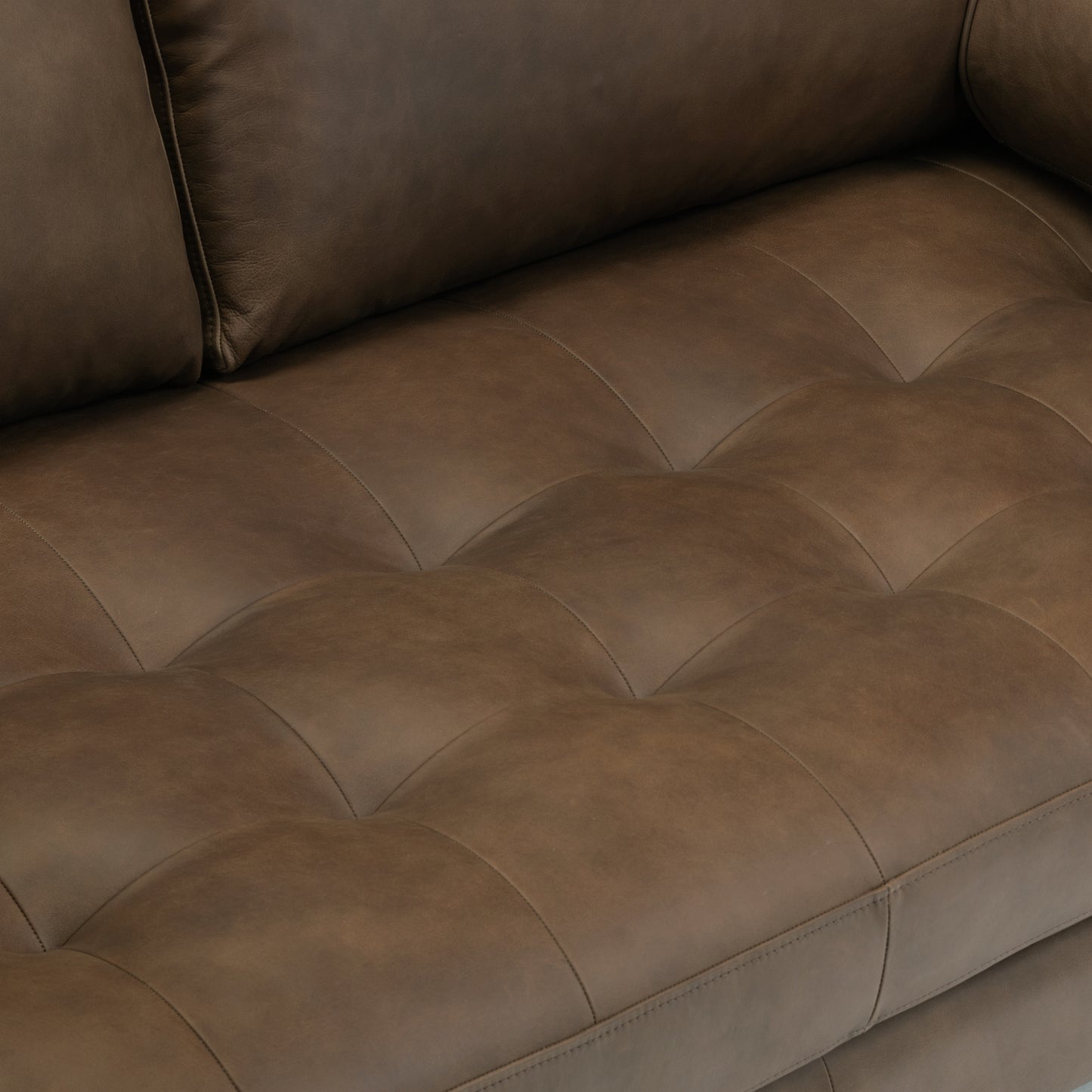 Napa 72" Leather Apartment Sofa | Cocoa Brown