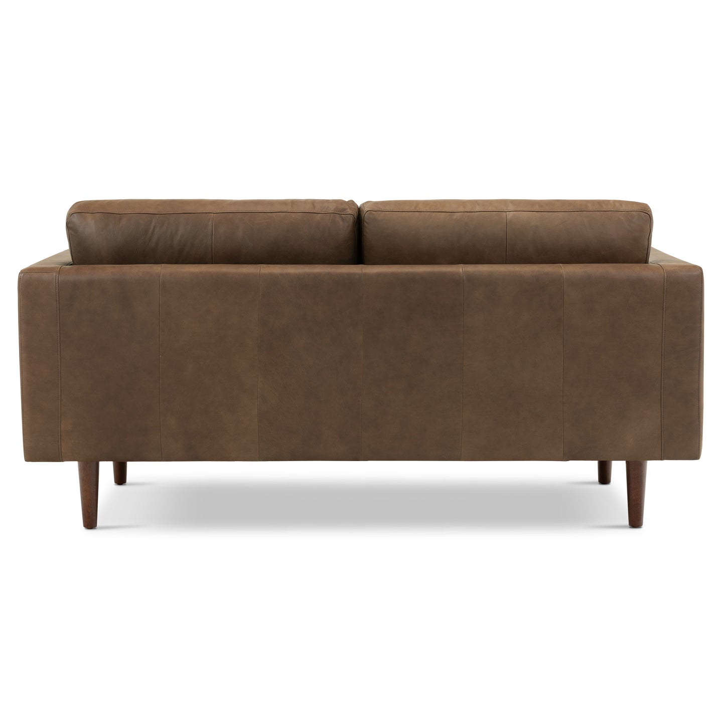 Napa 72" Leather Apartment Sofa | Cocoa Brown