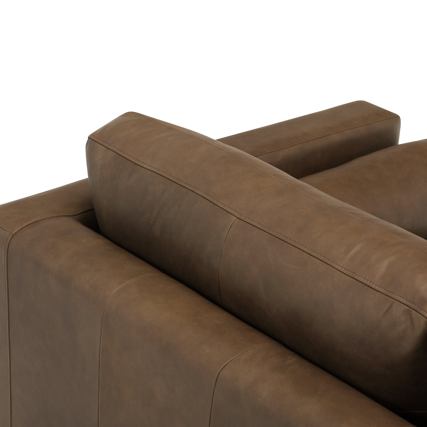 Napa 72" Leather Apartment Sofa | Cocoa Brown