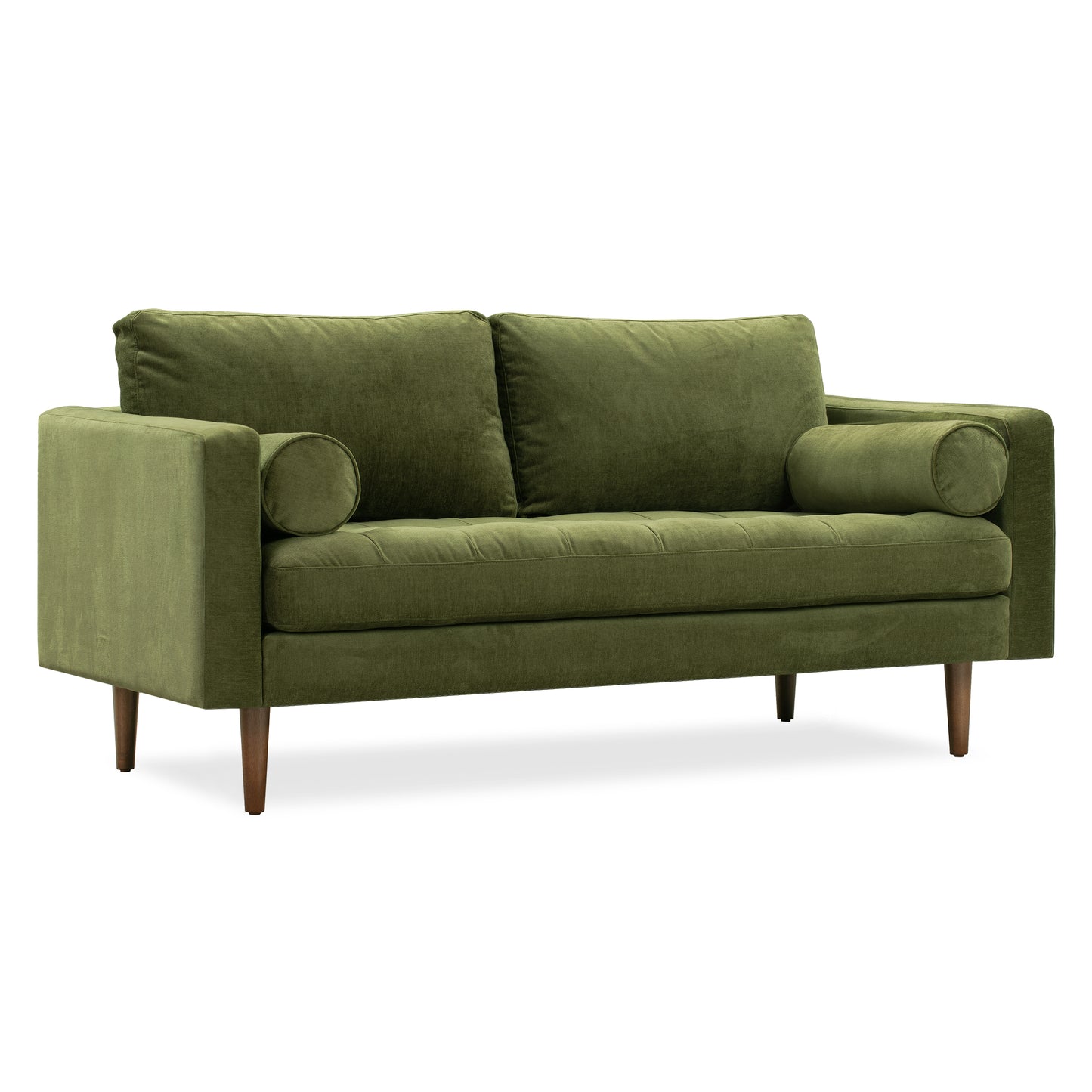 Napa 72" Velvet Apartment Sofa | Distressed Green