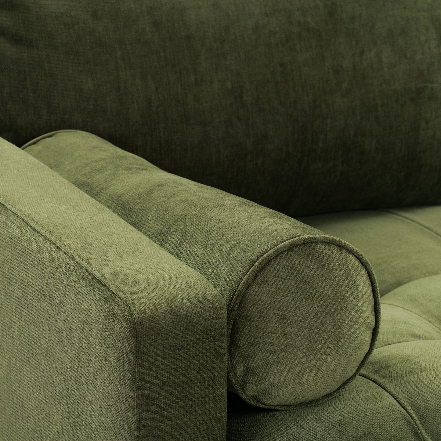 Napa 72" Velvet Apartment Sofa | Distressed Green