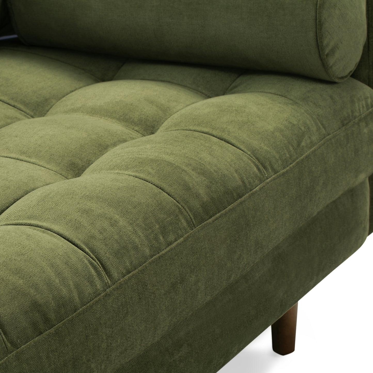 Napa 72" Velvet Apartment Sofa | Distressed Green