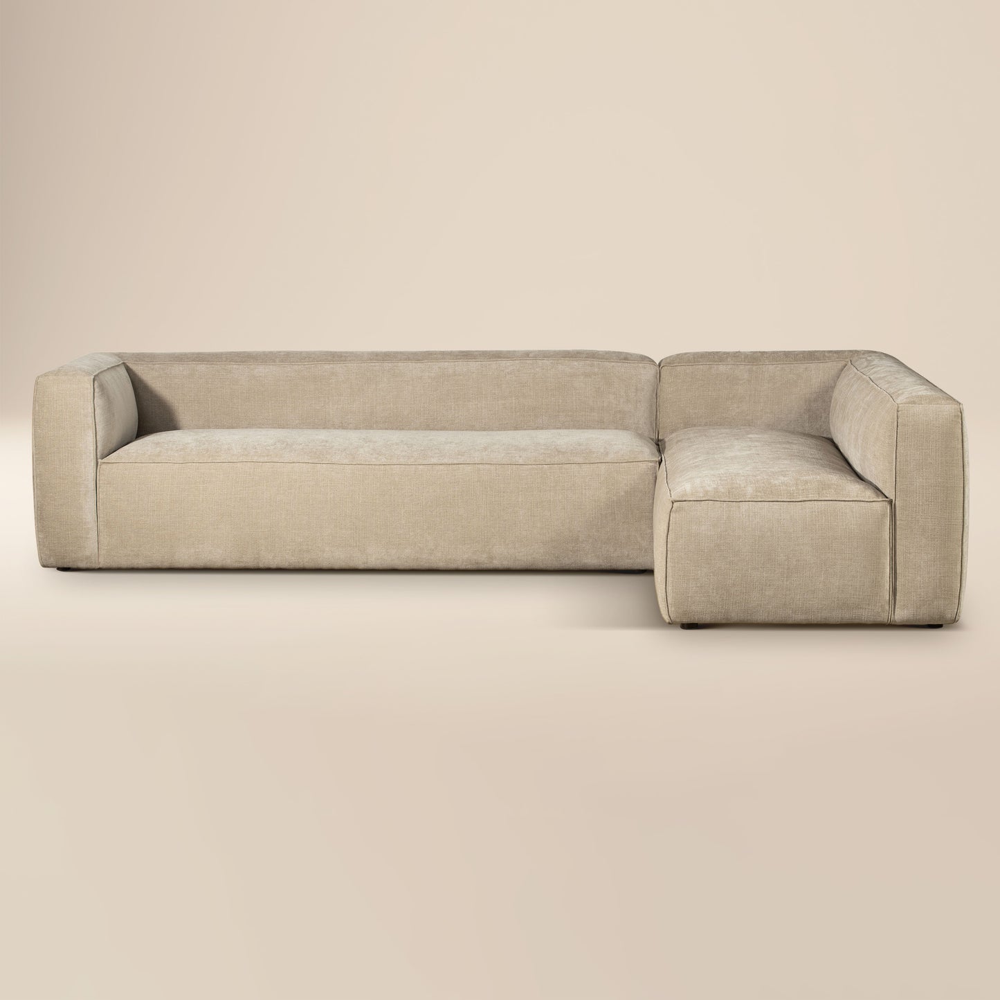 Piazza 124.5" L-Shaped Sectional | Canvas Brown