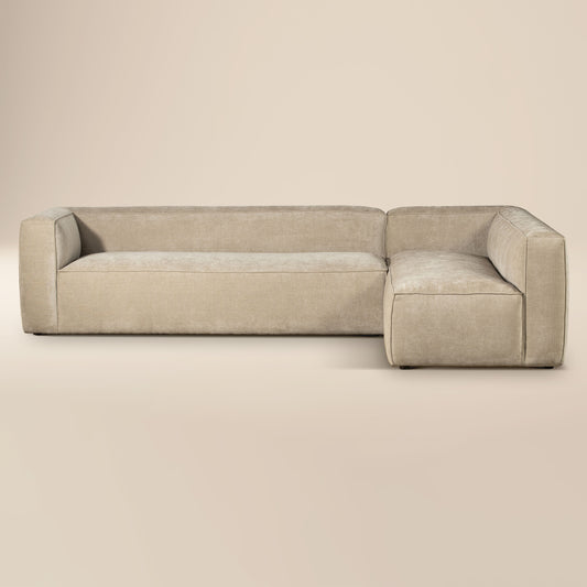 Piazza 124.5" L-Shaped Sectional | Canvas Brown