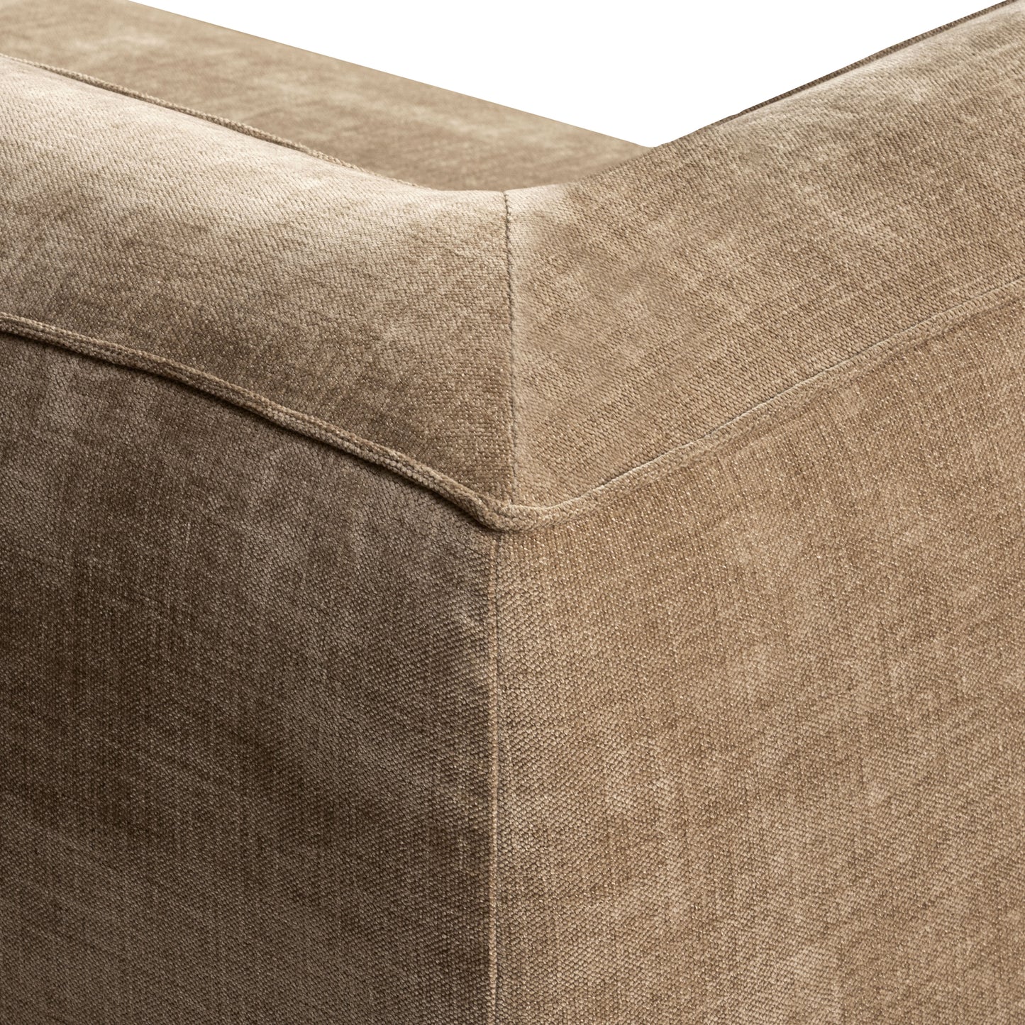 Piazza 124.5" L-Shaped Sectional | Clove Brown