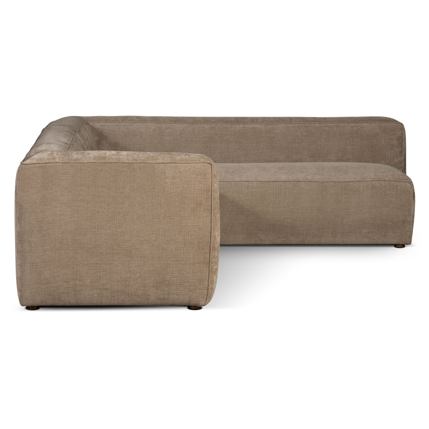 Piazza 124.5" L-Shaped Sectional | Clove Brown