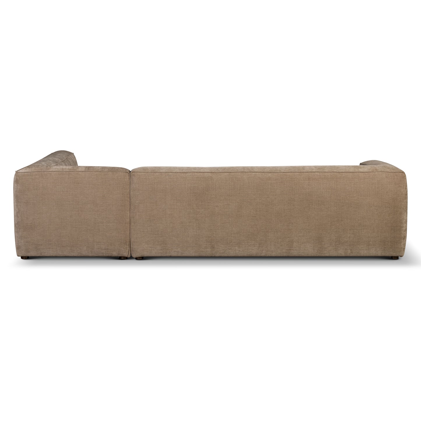 Piazza 124.5" L-Shaped Sectional | Clove Brown