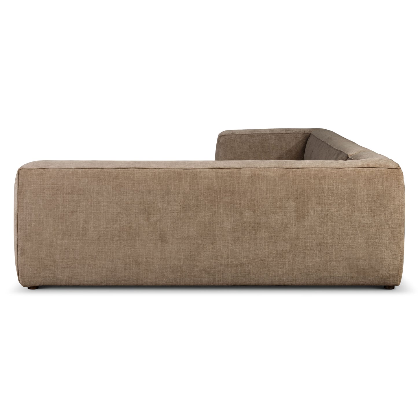 Piazza 124.5" L-Shaped Sectional | Clove Brown
